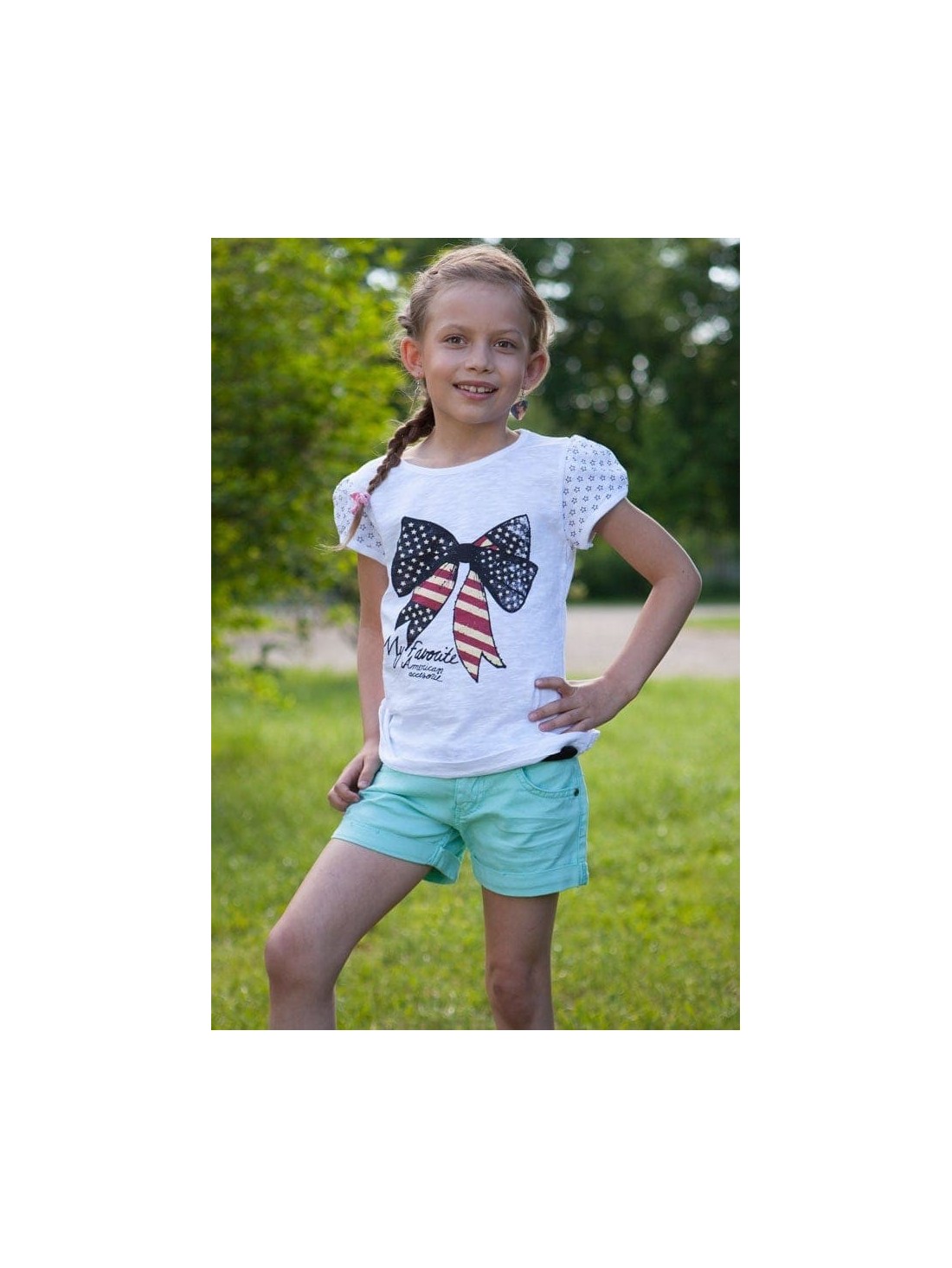 Mint girls\' shorts DZ6015 - Online store - Boutique